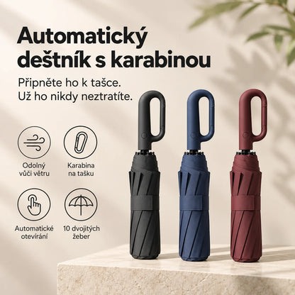 Vylkon - Automatický deštník s karabinou