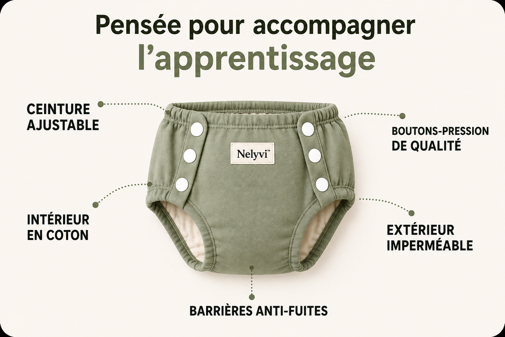 Dimensions et réglage de la culotte d’apprentissage