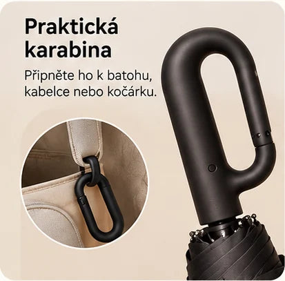 Vylkon - Automatický deštník s karabinou