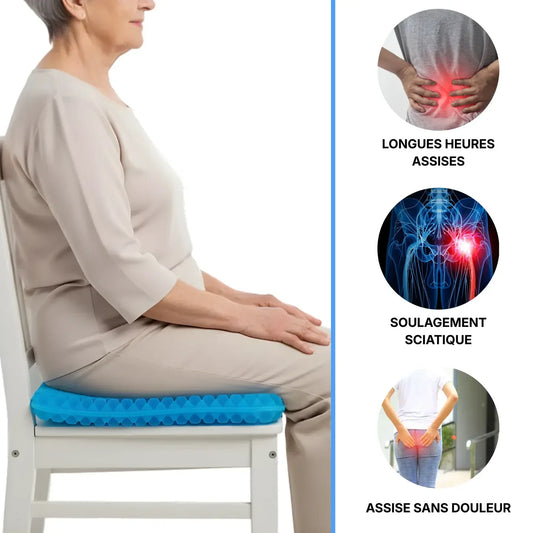 AlvéoSit - coussin gel pour coccyx, lombaires et sciatique