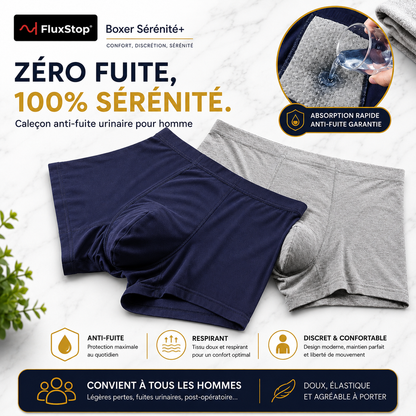 Boxer Sérénité+ - Le boxer qui gère les petites fuites —  sans que vous ayez à y penser.