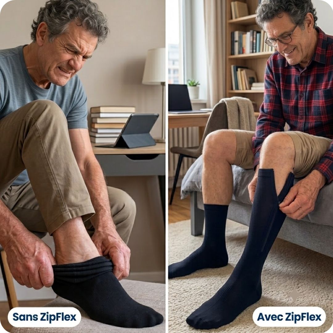 Chaussettes de compression ZipFlex enfilage facile - visuel 2