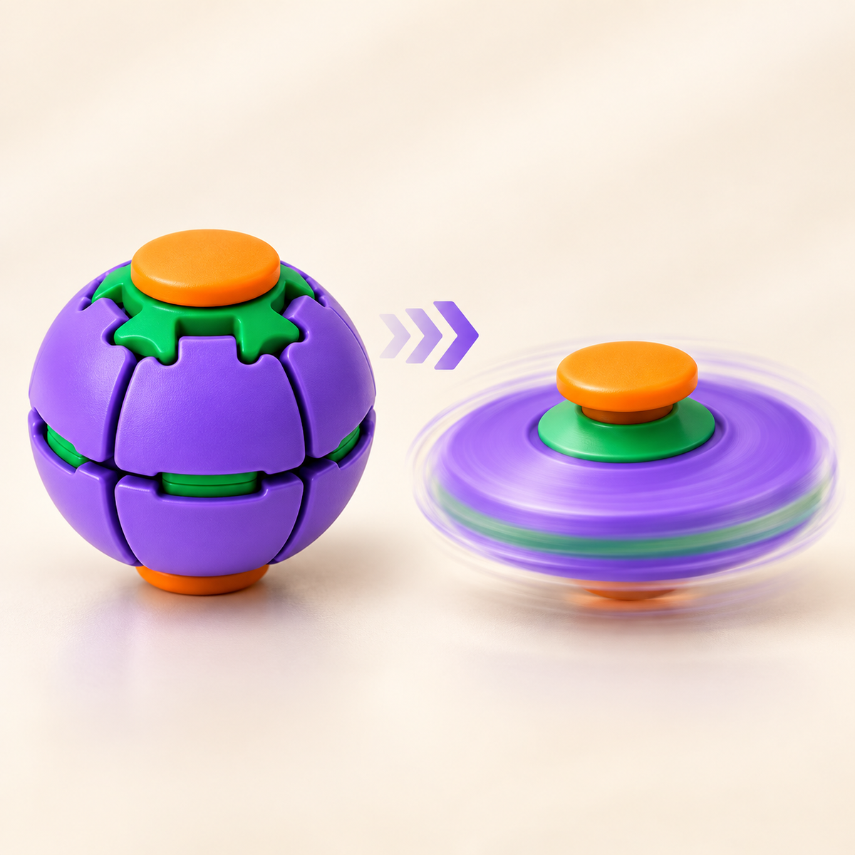 Spinova™ - Appuyez. Elle se transforme.