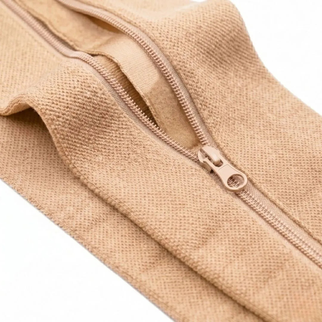 ZipFlex chaussettes de compression noir et beige - visuel 7