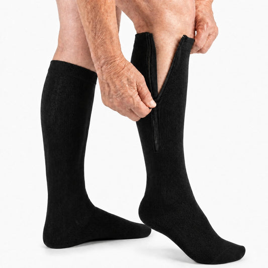 ZipFlex - chaussettes de compression à fermeture éclair